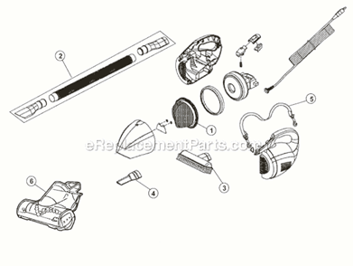 Page A Diagram and Parts List for M08210  Dirt Devil Hand Vacuum